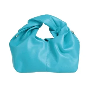 NUEVO J.W.ANDERSON Twister Bolso Hobo Bandolera Cuero Mini Azul Turquesa - Imagen 1 de 16