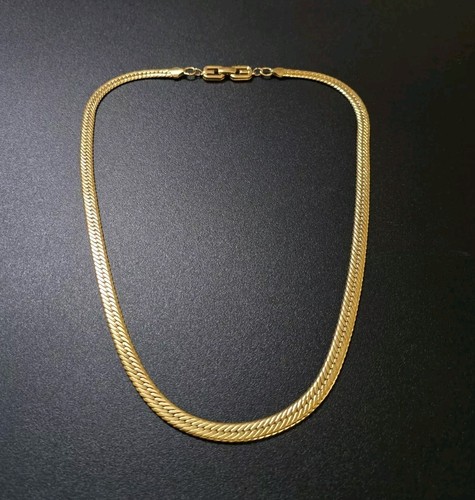 Collana Givenchy a spina di pesce placcato oro giallo