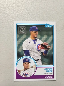2021 Topps - 70 Years of Topps - Javier Baez #70yt-33 Cubs Insert 1983 NM - Picture 1 of 2