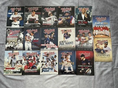 MINNESOTA TWINS SGA 17 Different Magazine Game PROGRAM Joe Mauer Carlos Correa - Image 1 of 4
