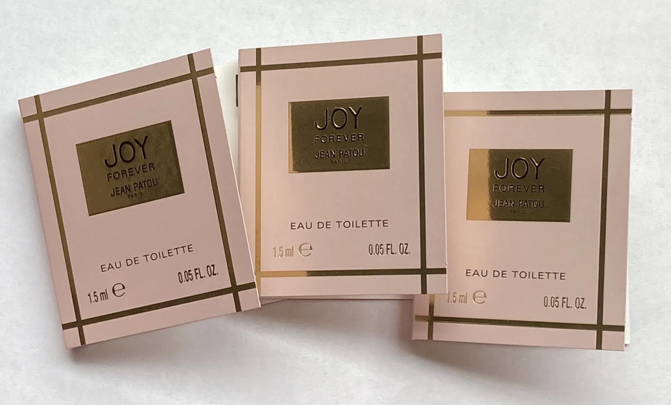 Jean Patou Joy Forever Eau De Toilette Sample Vials 3x EDT