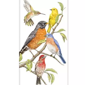 Toalla de cocina Mary Lake-Thompson patio trasero pájaros Bluebird Robin colibrí saco - Imagen 1 de 3