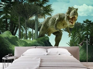 3D Dunkler Wald Dinosaurier 23 Tapeten Wandbild Druck Wand Indoor Tapete Wandbilder UK - Bild 1 von 7