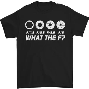 Photography What the F Stop Photographer Mens T-Shirt 100% Cotton - Picture 1 of 102