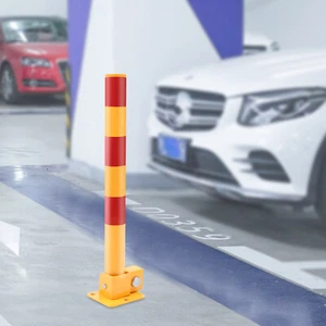 Automatic Safety Bollard Locking Parking Iron Pipe Traffic Post Barrier Security - Picture 1 of 12