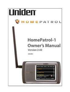 Uniden Home Patrol-1 Instrukcja obsługi Instrukcja obsługi COIL BOUND - Zdjęcie 1 z 4