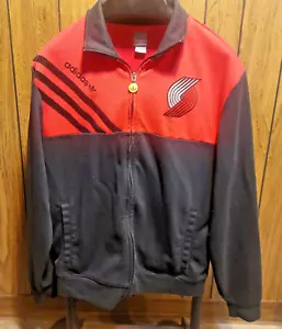 Portland Trail Blazers Trainingsjacke Adidias Large 2011 schwarz rot Reißverschluss NBA - Bild 1 von 6