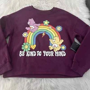 Grayson Social girls long sleeve NWT Care Bear cropped sweatshirt L 10/12 - Picture 1 of 8