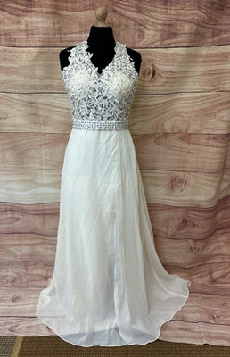 Grace Karin Ivory Lace & Sequin Wedding/Prom/Party Dress/Ball Gown, UK10, BNWT - Image 1 of 4