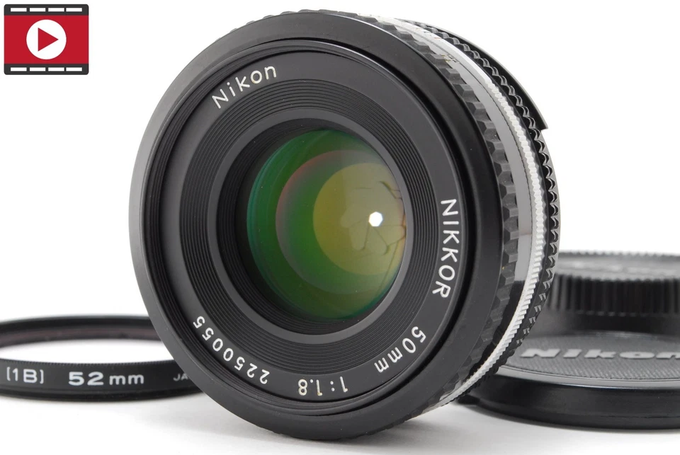 ▶[NEAR MINT] Nikon Ai-s Nikkor 50mm f1.8 MF Manual Focus Pancake Lens From JAPAN - Image 1 of 4