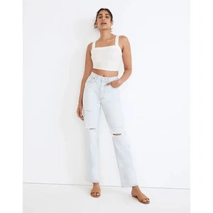 Madewell The Perfect Vintage Straight Jean Deconstructed - Picture 1 of 11