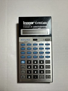 Vintage Clinical Calculator Inocor CritiCalc 1980s Medical Calculator - Picture 1 of 8