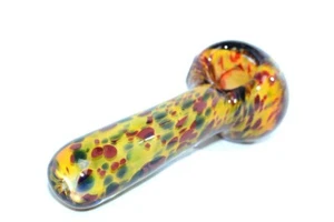 Pipa da fumo tabacco 4" cucchiaio vetro pipa senza schermi/filtri metallo piatto fumo - Foto 1 di 10