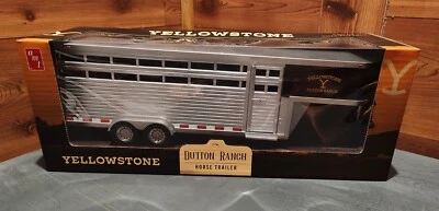 NIB AMT YELLOWSTONE DUTTON RANCH 1:20 SCALE GOOSENECK HORSE/LIVESTOCK TRAILER - Image 1 of 4