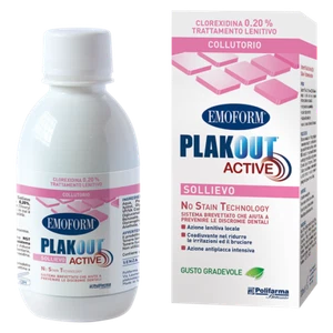 Collutorio Emoform plakout Active Sollievo clorexidina 0,20% antiplacca