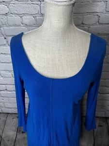 Neu mit Etikett Cable and Gauge langarm königsblaues Tunika-Shirt Kleid Größe Small - Bild 1 von 13