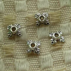 1800 un. tapas de cuentas de hojas de plata tibetana 6X2MM S3943 HAZLO TÚ MISMO fabricación de joyas - Imagen 1 de 6