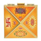 Feng Shui Wooden Pyramid Wish Cash Reiki Box Yantra Stickers Home Office Temple