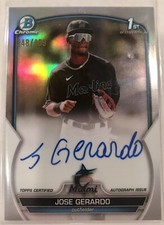 2023 Bowman Chrome Jose Gerardo #CPA-JG Refractor Auto /499