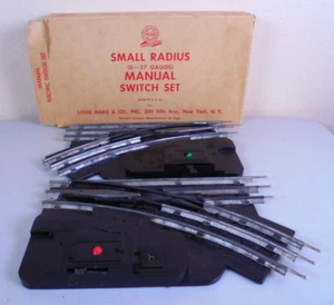 Louis Marx (O-27Gauge) Boxed Manual Switch Set - Picture 1 of 5