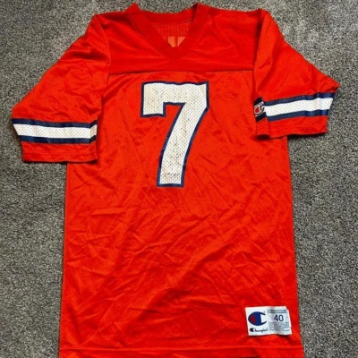 Camiseta naranja vintage Denver Broncos John Elway campeón talla 40 Foto 1 de 4