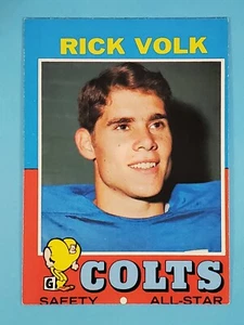 Topps Rick Volk 1971 Baltimore Colts #32 en muy buen estado-ex oc 🙂 - Imagen 1 de 6