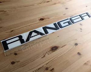 Matte Black Rear Tailgate Badge Boot Letters for Ford Ranger (Self Adhesive) SUV - Picture 1 of 7