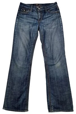 KUT from the Kloth Women's Bootcut Rachel Jeans Blue Y2K Button Flaps Size 6 - Image 1 of 4