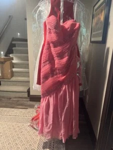 Alyce Bubble Gum Pink Mermaid Gown Dress sz 6 NWT SALE! - Picture 1 of 6