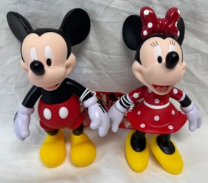 DISNEY PARKS GELENKIGE MICKEY & MINNIE MOUSE VINYL-FIGUREN - 7" GROSS - Bild 1 von 16