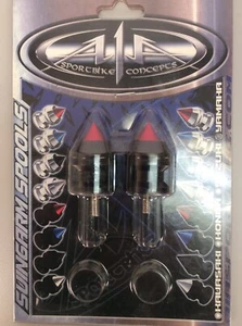 A1A Yahmaha Swing Arm Spools Black / Red - Picture 1 of 2