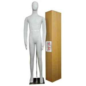 Male Mannequin, Flexible Posable Full-size In Grey - Picture 1 of 6