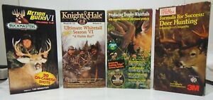 Deer Hunting Videos 5 Vhs Tapes Buck Masters Knight & Hale Rare Field & Stream