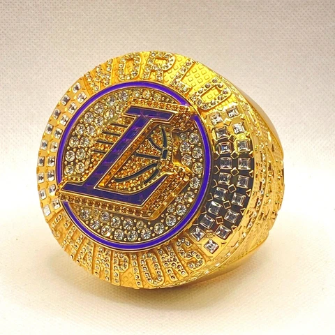 Los Angeles LA Lakers 2020 NBA World Championship Replica Ring Paperweight Cover