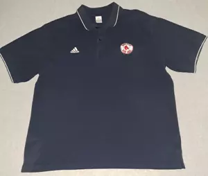 Adidas Boston Red Sox Polo Shirt Mens 2XL Navy Blue MLB - Picture 1 of 5