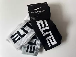 Nike Elite Everyday Cushioned Crew Socken Unisex SX7627 901 (3er Pack) Large - Bild 1 von 3