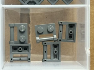 LEGO Parts - Dark Bluish Gray Plate 1 x 2 w Bar Handle Side - No 48336 - QTY 5 - Picture 1 of 1