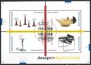 GERMANY 1998 Minisheet - German Design - USED/CTO - Picture 1 of 2