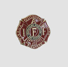 Chapeau de pompier professionnel Pinawa IAFF épingle émail peint ton or