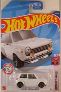 HOT WHEELS #2022-141 Custom '70 Honda N600 WEISS auf US langer Karte (NEU in BLIST) - Bild 1 von 3