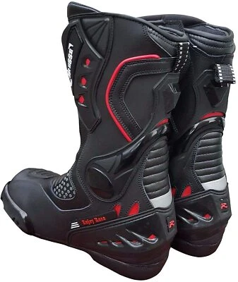 Stivali Stivaletto Moto Sportivo Racing Pelle Pista Professionale Traspirante  - Immagine 1 di 3