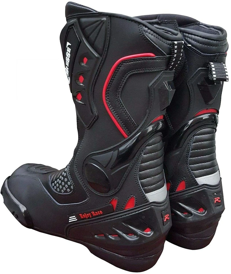 Stivali Stivaletto Moto Sportivo Racing Pelle Pista Professionale Traspirante  - Immagine 1 di 3