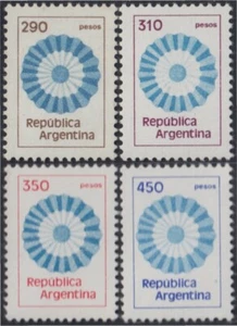 Argentina 1191/94 1979 Series Antique National Colours MNH - Picture 1 of 1