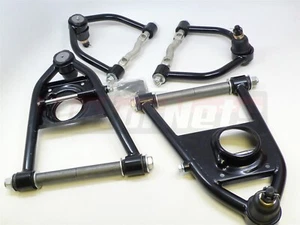 Brazos de control tubulares negros superiores e inferiores para Ford Mustang II 2 muelles helicoidales varilla - Imagen 1 de 5