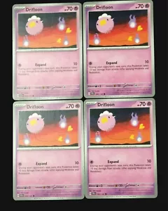 4X Pokemon TCG Drifloon 060/142 S&V Stellar Crown Regular Card English 2024 NM - Picture 1 of 2