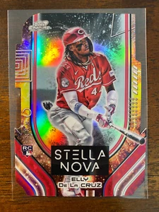 2024 Topps Cromo Cósmico Elly De La Cruz #SN-1 RC Stella Nova Troquelado SP Rojos - Imagen 1 de 2