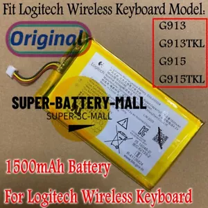 Batteria originale 533-00204 1500 mAh per tastiera wireless Logitech G913 G913TKL - Foto 1 di 3