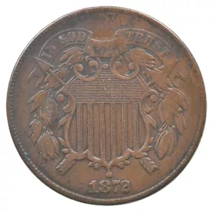 1872 Two Cent Piece *7294 - Picture 1 of 3