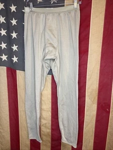 Medium Regular Military Thermal Fleece Brown Men Pants Waffle Knit 6528 - Picture 1 of 4