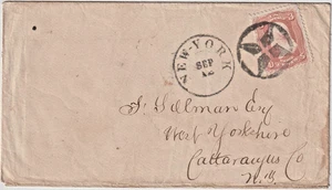 New York Brief #65 Fancy Cl nach West Yorkshire (J215) - Bild 1 von 2